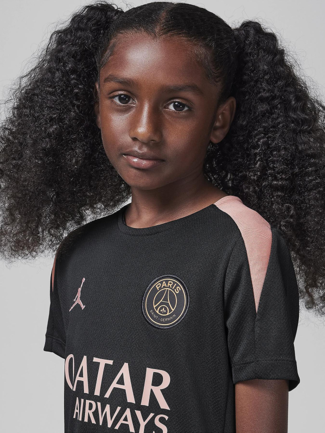 Maillot de football psg strike 3e tenue noir enfant - Nike