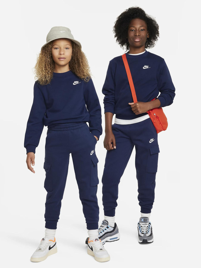 Pantalon de Jogging cargo nsw club bleu marine enfant - Nike