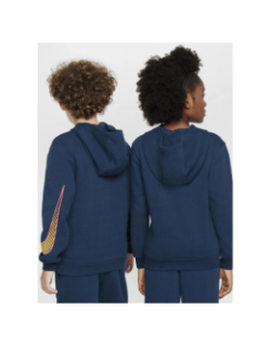 Sweat à capuche kylian mbappé club fleece bleu ado - Nike