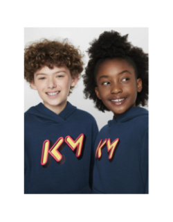 Sweat à capuche kylian mbappé club fleece bleu ado - Nike