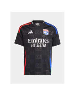 Maillot de football OL extérieur 2024-2025 noir enfant - Adidas