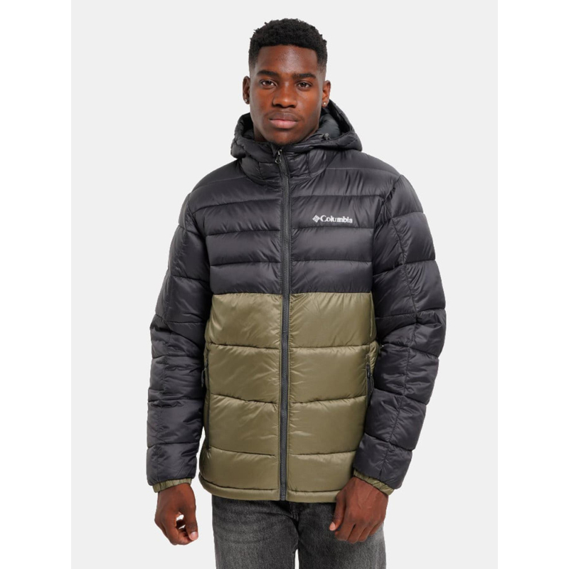 Veste isolée à capuche buck butte II noir kaki homme - Columbia