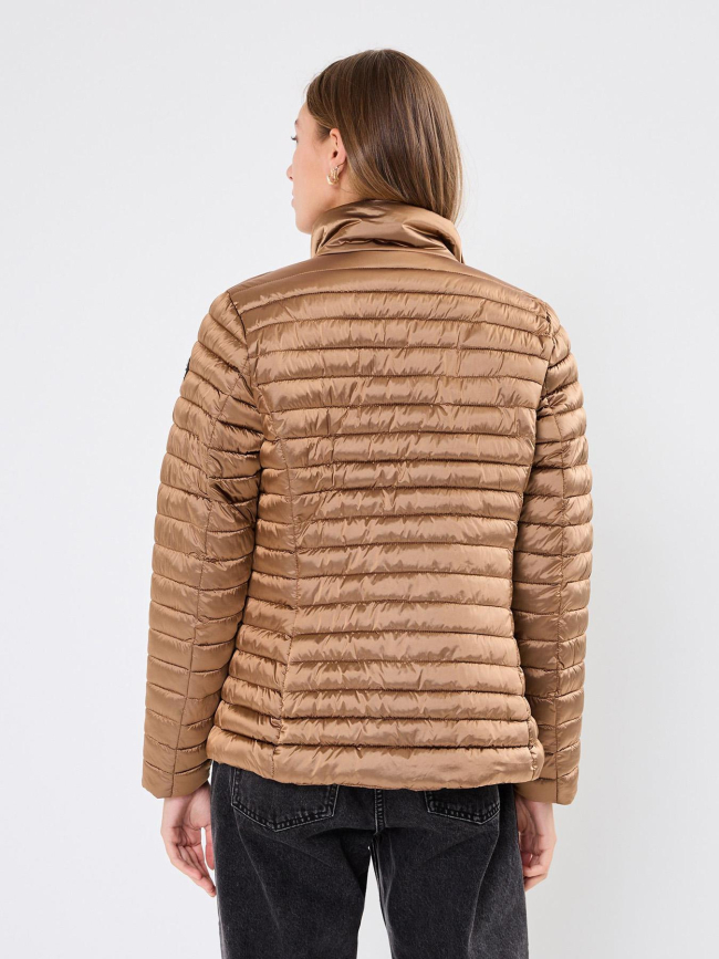 Doudoune fine hietoinen marron métallisé femme - Luhta