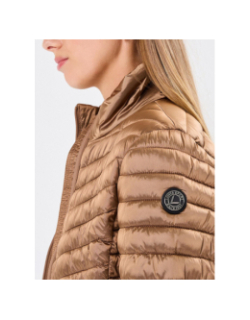 Doudoune fine hietoinen marron métallisé femme - Luhta