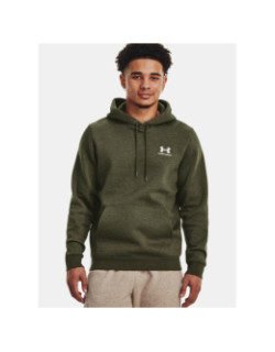 Sweat à capuche ua icon fleece kaki homme - Under Armour