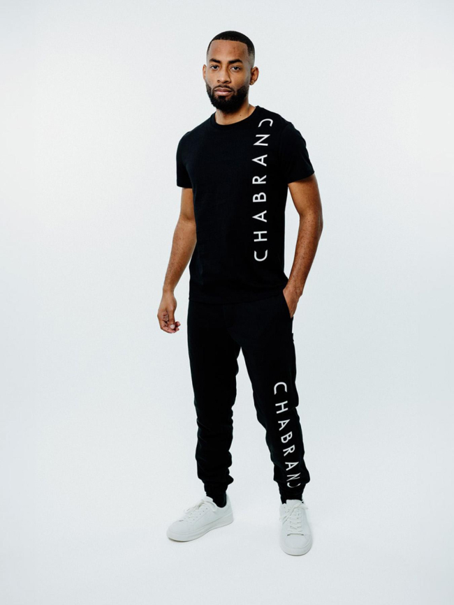 Jogging logo uni noir homme - Chabrand
