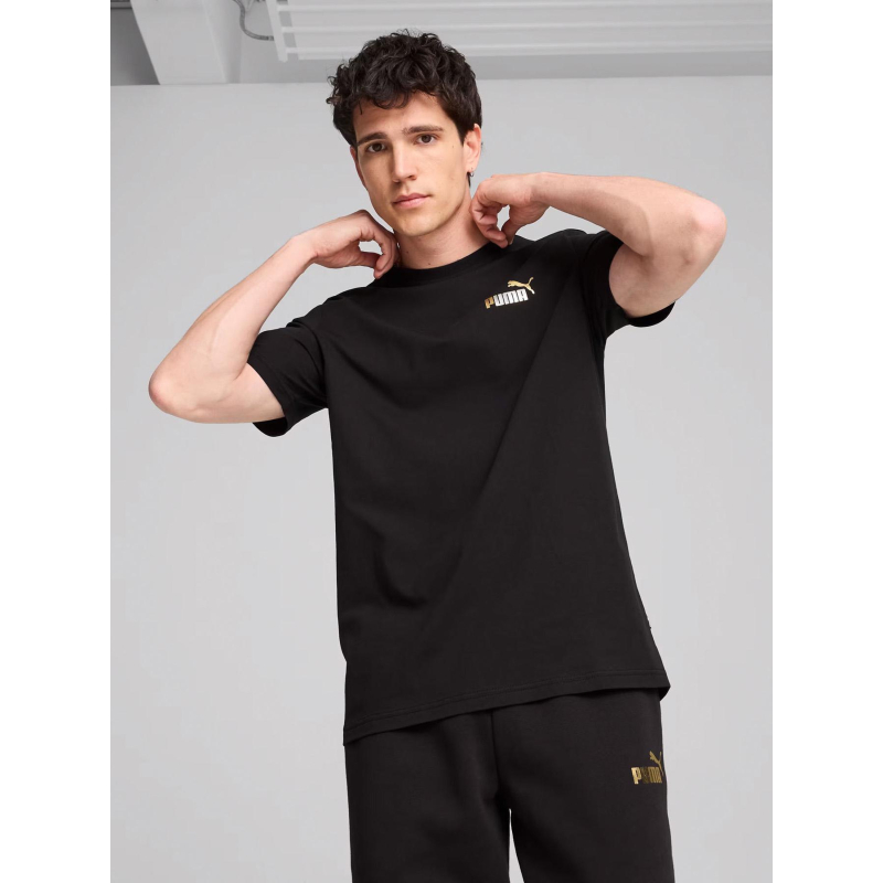 T-shirt minimal gold doré noir homme - Puma