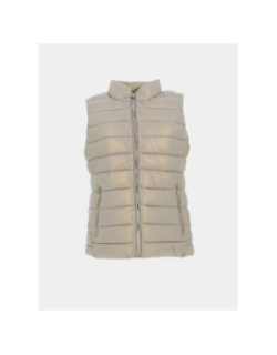 Doudoune sans manches vaness argenté femme - Deeluxe