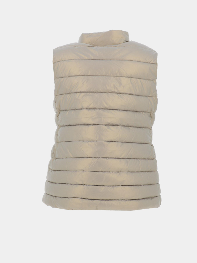 Doudoune sans manches vaness argenté femme - Deeluxe