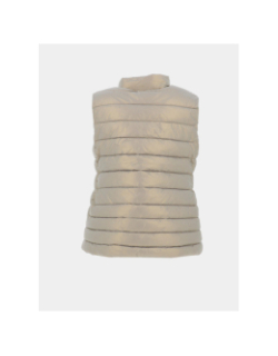 Doudoune sans manches vaness argenté femme - Deeluxe