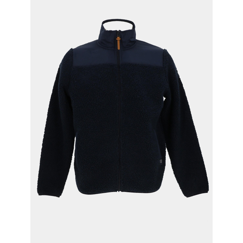Veste en polaire sherpa bleu marine homme - Tbs