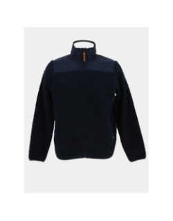 Veste en polaire sherpa bleu marine homme - Tbs