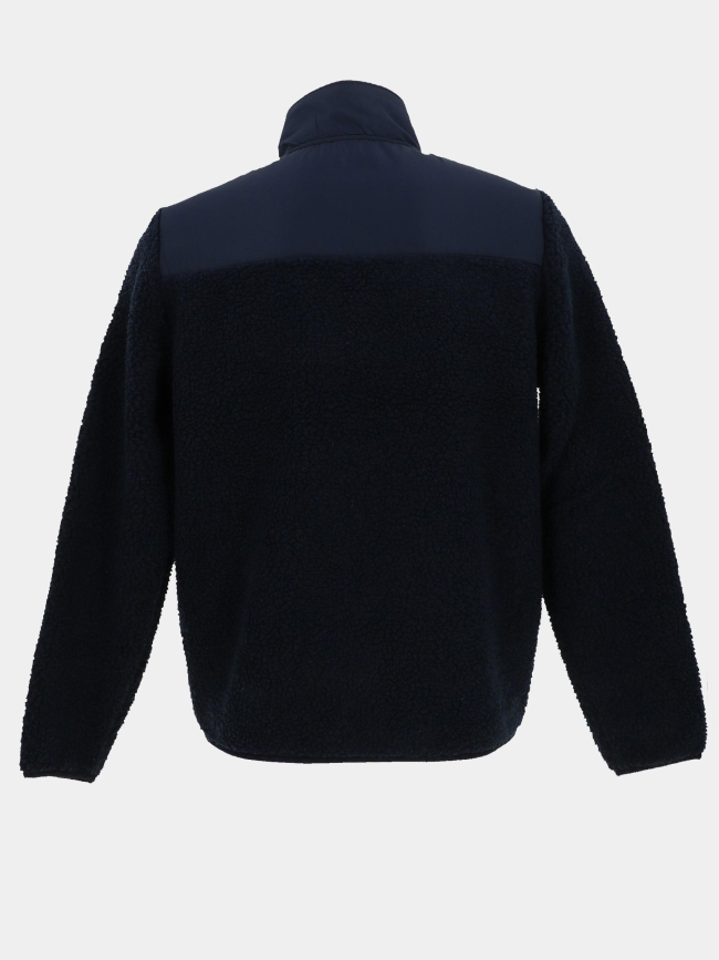 Veste en polaire sherpa bleu marine homme - Tbs