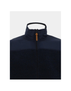 Veste en polaire sherpa bleu marine homme - Tbs