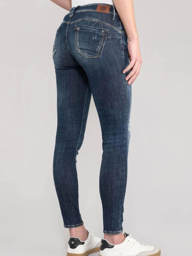 Jean pulp slim destroy sally bleu femme - Le Temps Des Cerises