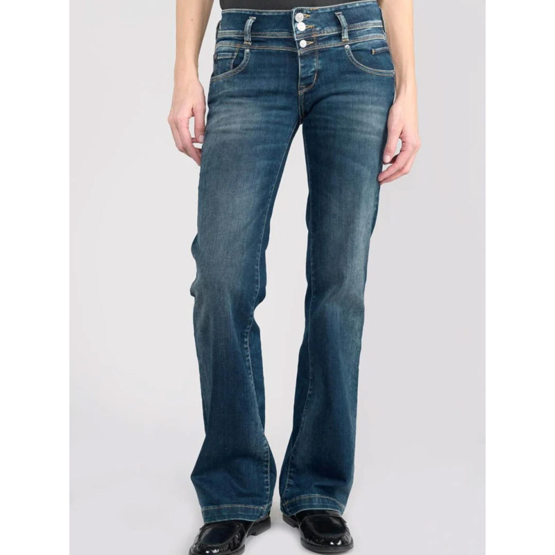 Jean flare coron n°2 bleu femme - Le Temps Des Cerises