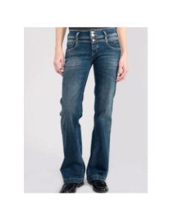 Jean flare coron n°2 bleu femme - Le Temps Des Cerises