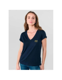 T-shirt smallvtrame bleu marine femme - Le Temps Des Cerises