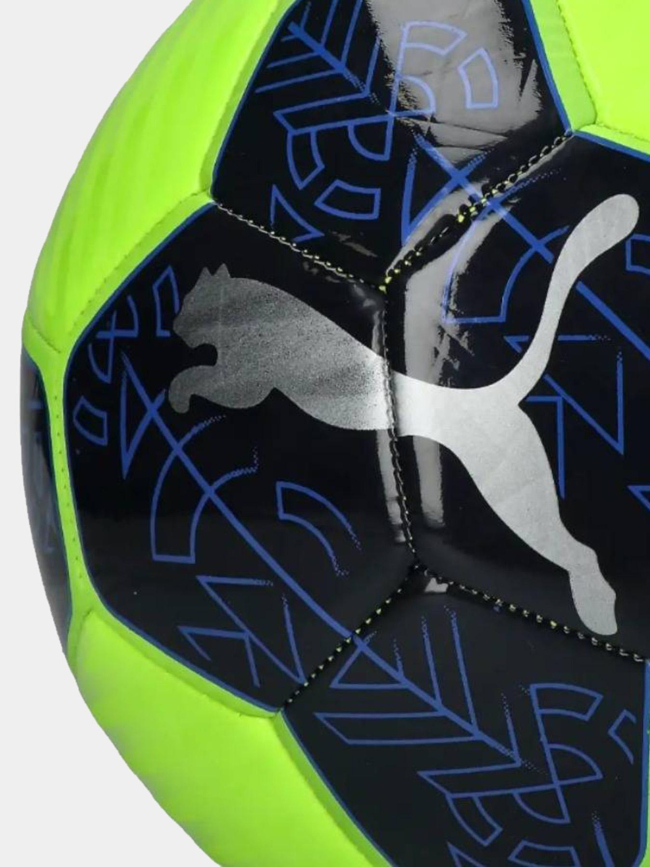 Ballon de football prestige taille 5 bleu marine et fluo - Puma
