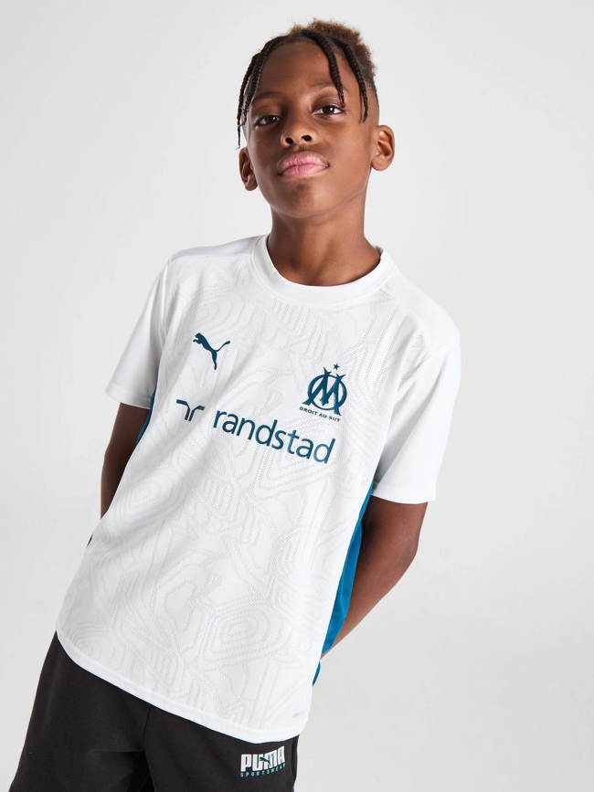 Maillot d'entrainement de football om blanc enfant - Puma