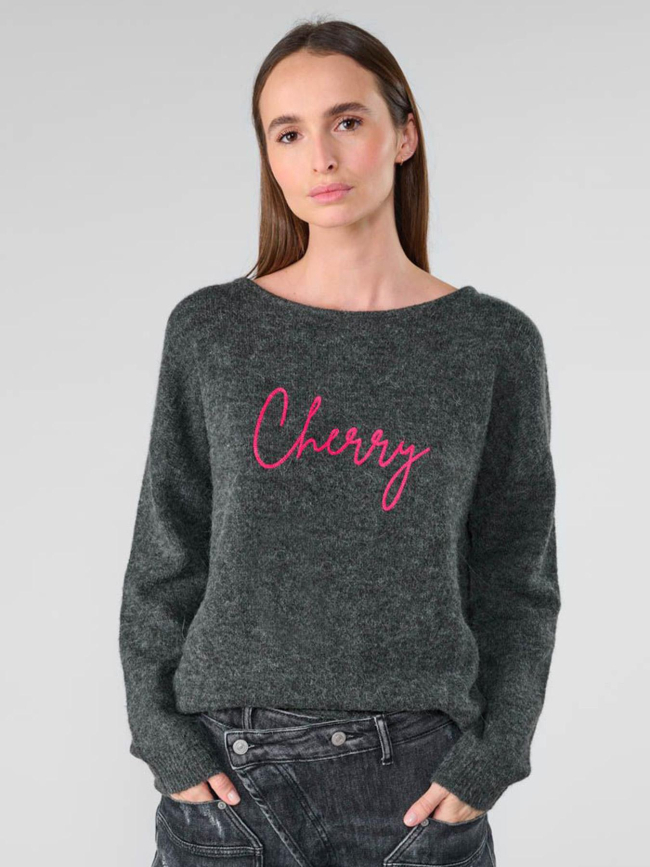 Pull gessi gris femme - Le Temps Des Cerises