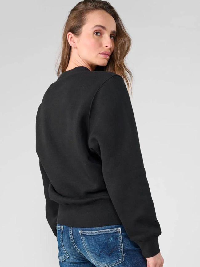Sweat paolo brillant noir femme - Le Temps Des Cerises