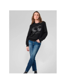 Sweat paolo brillant noir femme - Le Temps Des Cerises