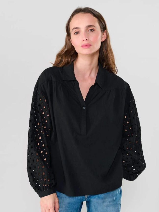 Blouse cunca noir femme - Le Temps Des Cerises