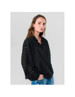 Blouse cunca noir femme - Le Temps Des Cerises