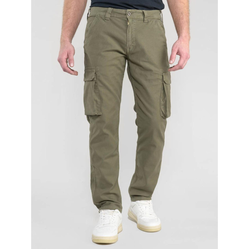 Pantalon cargo sivan kaki homme - Le Temps Des Cerises