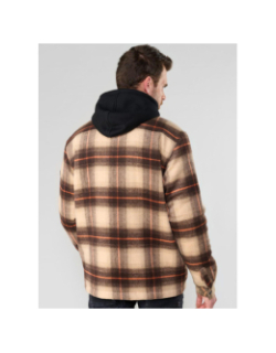 Veste brimal à carreaux marron homme - Le Temps Des Cerises