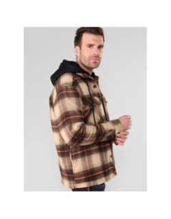 Veste brimal à carreaux marron homme - Le Temps Des Cerises