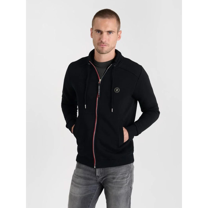 Sweat zippé goal noir homme - Le Temps Des Cerises