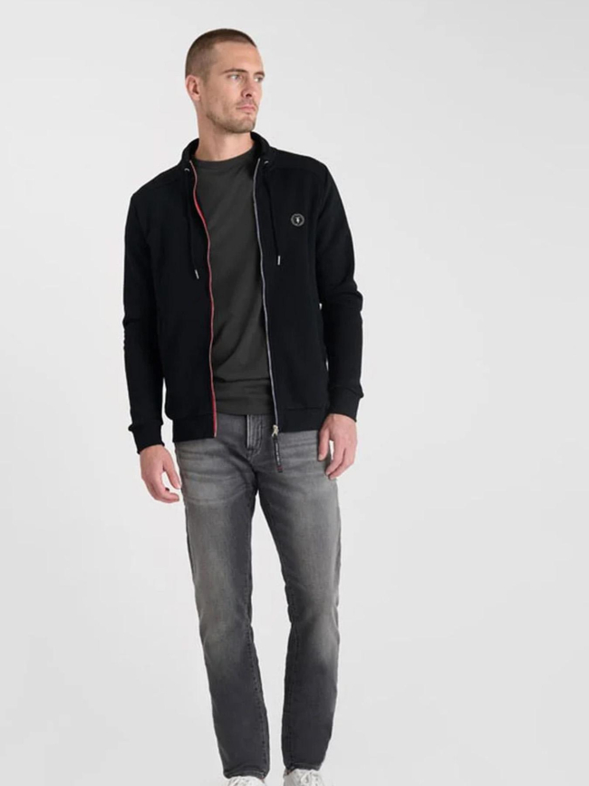 Sweat zippé goal noir homme - Le Temps Des Cerises