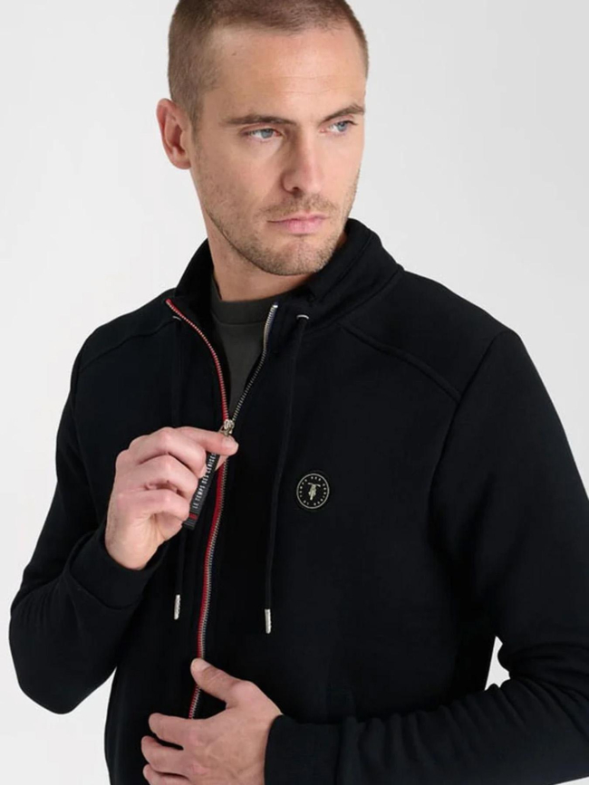 Sweat zippé goal noir homme - Le Temps Des Cerises