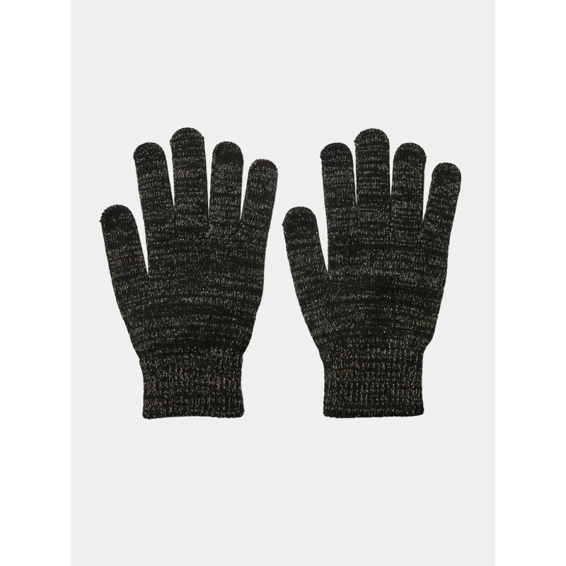 Gants pailleté rubi noir femme - Pieces