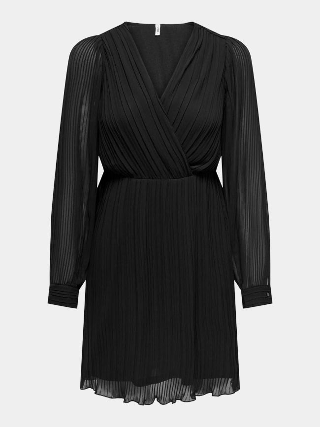 Robe plissée ofelia noir femme - Only