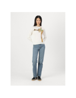 Pull de noël xmas fin à sequins blanc femme - Only