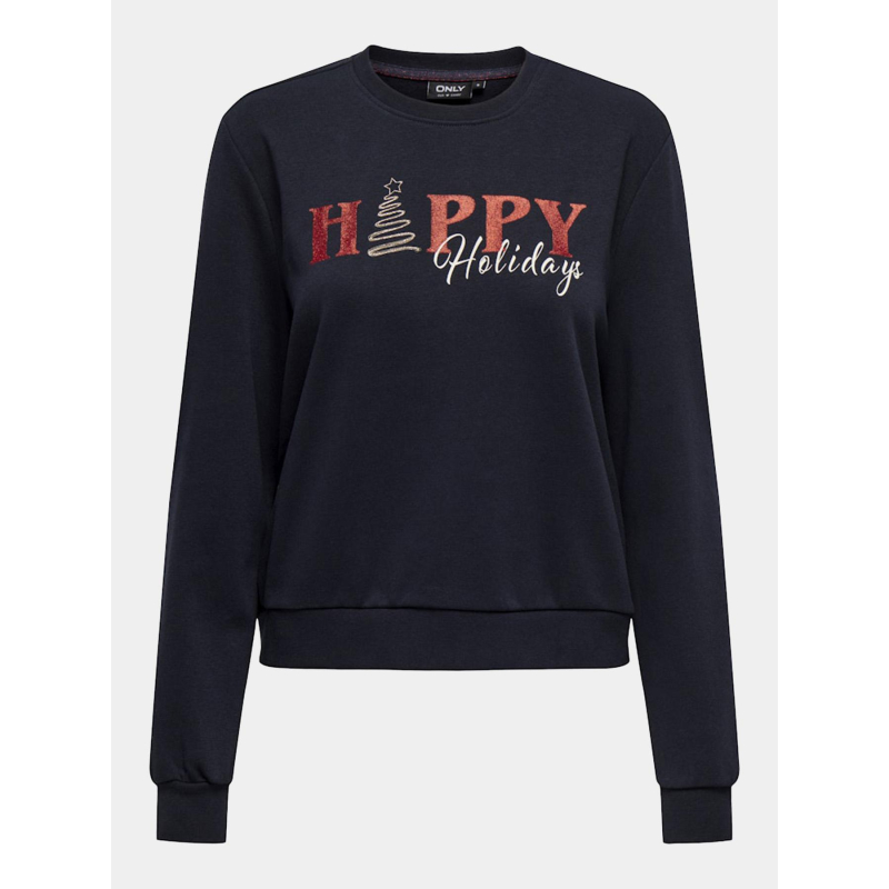 Sweat xmas onlnora bleu marine femme - Only