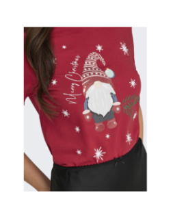T-shirt à manches courtes onlxmas onlyrsa rouge femme - Only