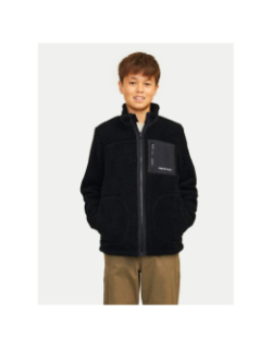 Veste en polaire jorvesterbro noir garçon - Jack & Jones