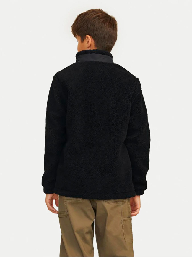 Veste en polaire jorvesterbro noir garçon - Jack & Jones