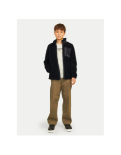 Veste en polaire jorvesterbro noir garçon - Jack & Jones