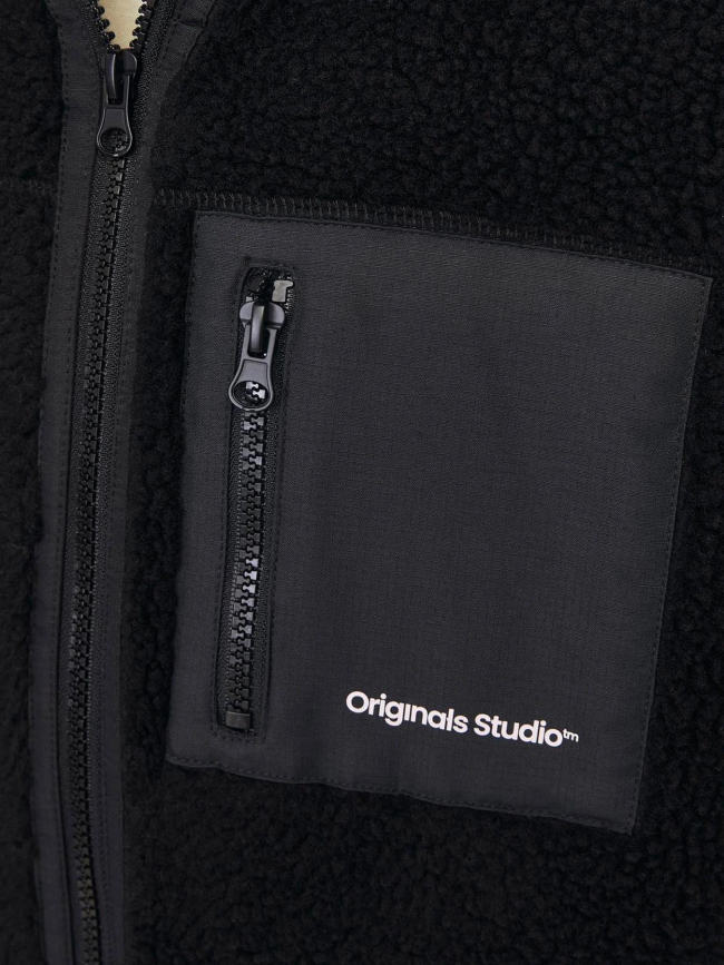 Veste en polaire jorvesterbro noir garçon - Jack & Jones