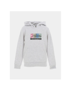 Sweat à capuche portland block gris chiné garçon - Jack & Jones