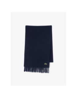 Echarpe en laine et cachemire bleu marine - Lacoste