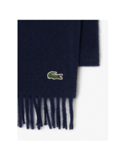 Echarpe en laine et cachemire bleu marine - Lacoste