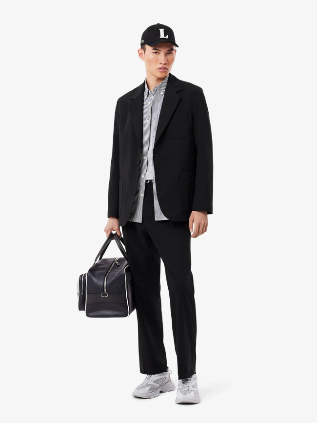 Chemise core essential à rayures blanc et bleu homme - Lacoste