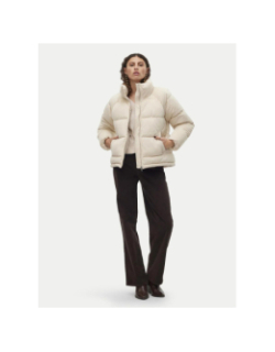 Doudoune velours debbie sofia beige femme - Vero Moda