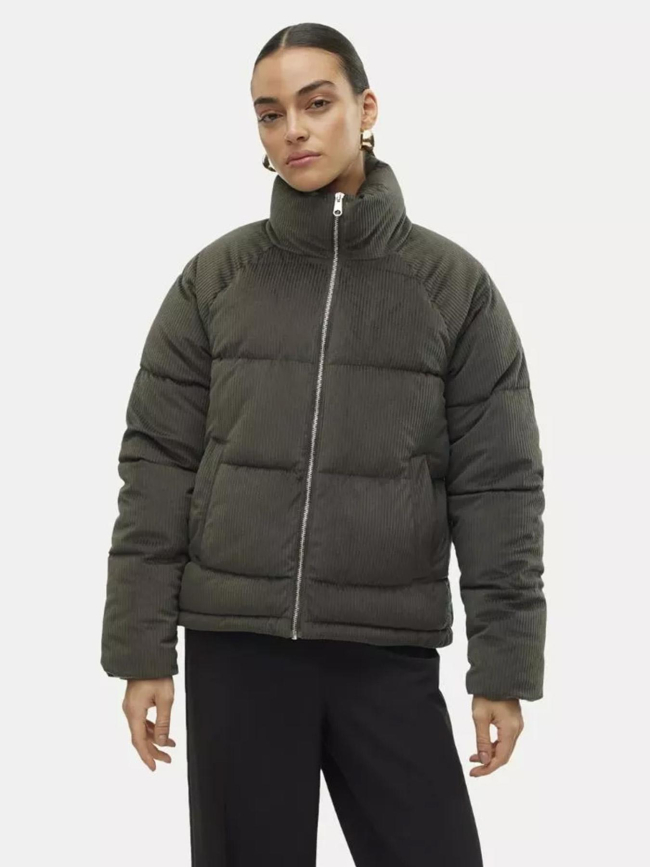 Doudoune velours debbie sofia kaki femme - Vero Moda